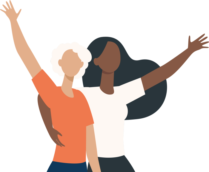 Thresholds graphic of Women Cheering