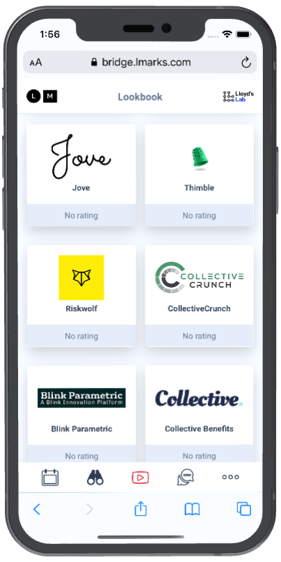 Collection of Bridge app screenshots