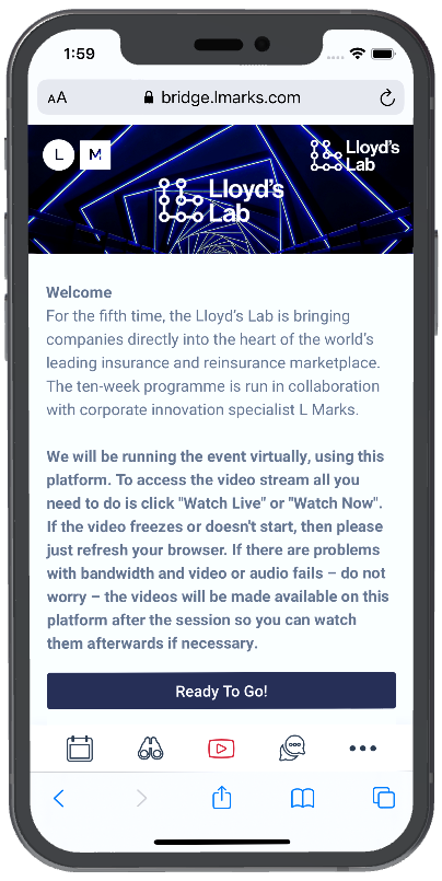 Collection of Bridge app screenshots