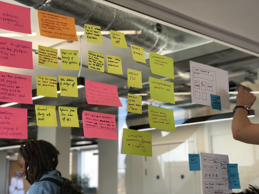 Photo of sticky notes from a PDS