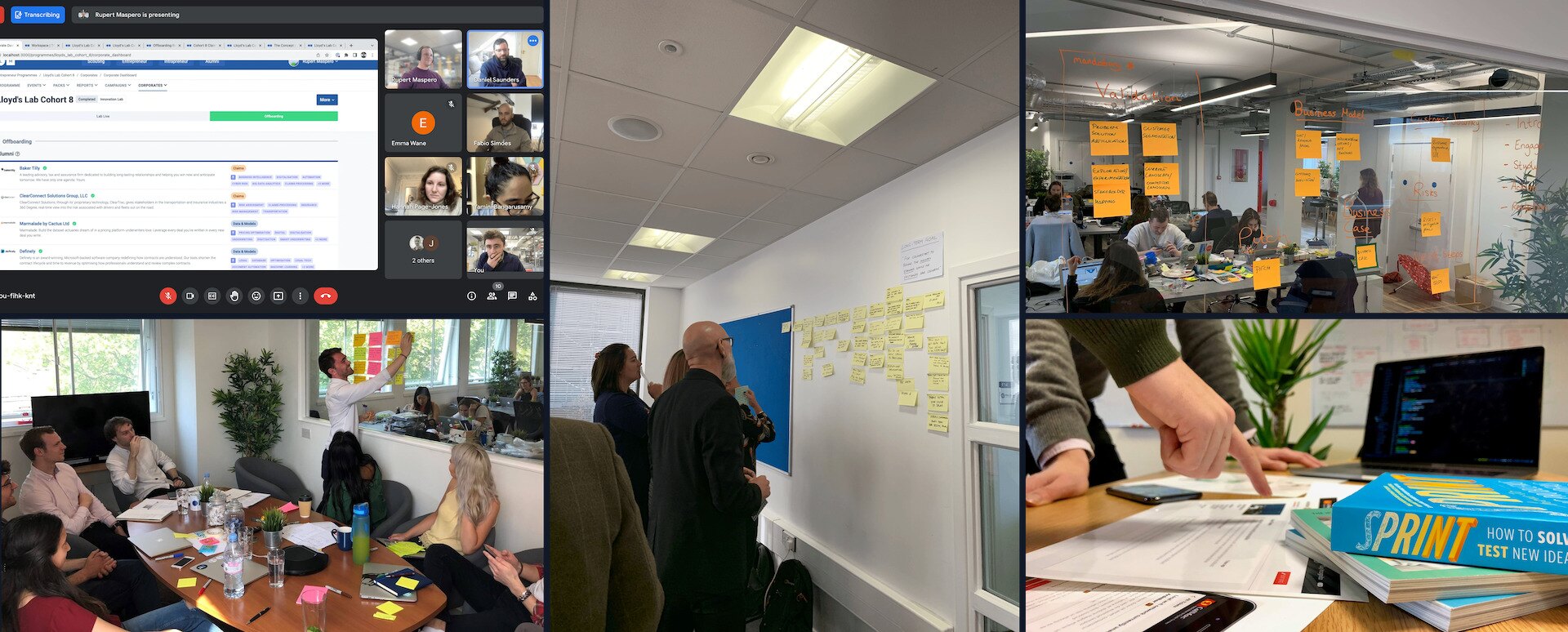 Collage of photos from our PDS sessions